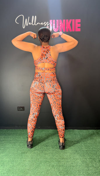 Orange Cheetah Leggings